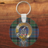 Porte-clés MacDonald Clanranald Tartan & Badge (Recto)