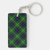 Porte-clés MacDonald tartan bleu vert plaid (Dos)