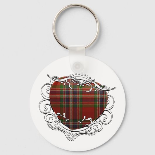 Porte-clés MacFarlane Tartan Heart (Recto)
