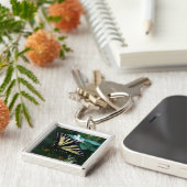 Porte-clés Machaon jaune (Côté)