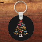 Porte-clés Machine à coudre Arbre de Noël (Recto)