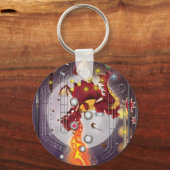 Porte-clés Machine à flipper Dragon (Recto)