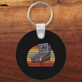 Porte-clés Machine de flipper rétro Pinll Arcade Pinll Wizard (Recto)