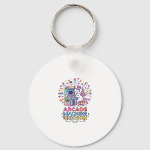 Porte-clés Machine de jeux vidéo licorne Art POD Licorne Impr