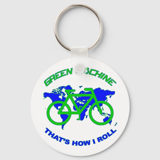 Porte-clés Machine verte (Recto)