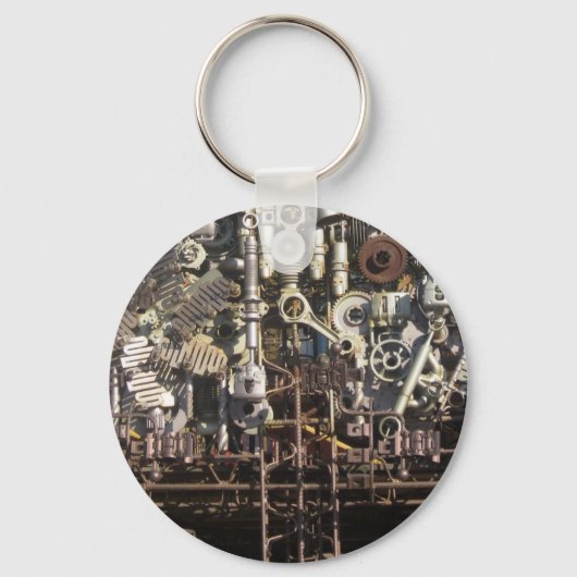 Porte-clés Machines mécaniques Steampunk (Recto)