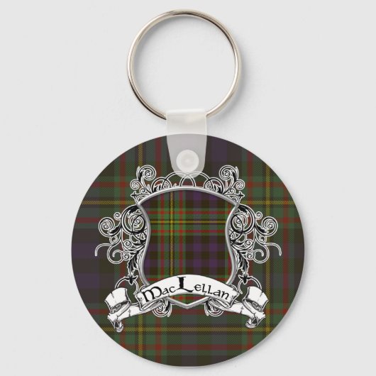 Porte-clés MacLellan Tartan Shield (Recto)