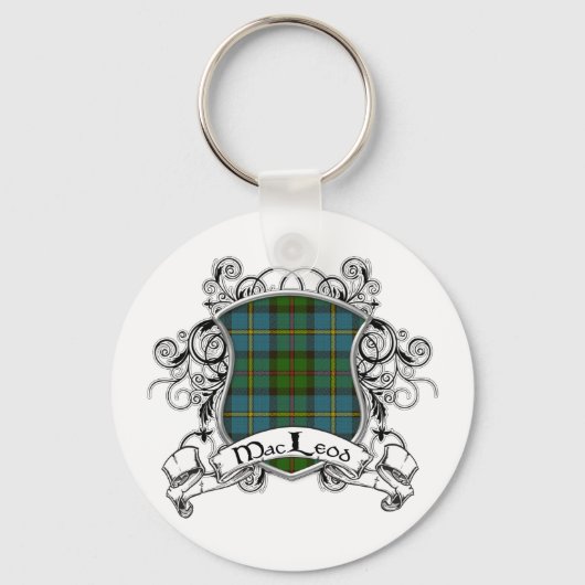 Porte-clés MacLeod Tartan Shield (Recto)