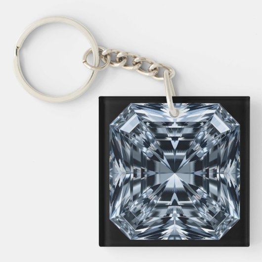 Porte-clés Macro au diamant coupé - Temple des miroirs (Devant)