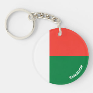 Porte-clés Madagascar Drapeau charmant patriotique