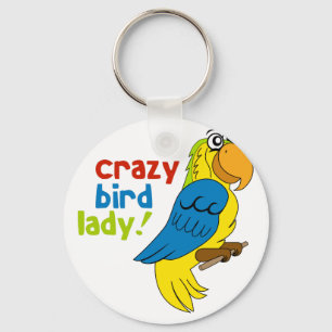 Porte-clés Madame folle d'oiseau !