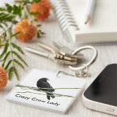 Porte-clés Madame folle Keychain de corneille (Devant Droit)