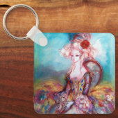 Porte-clés MADAME POMPADOUR Élégante mode beauté (Recto)