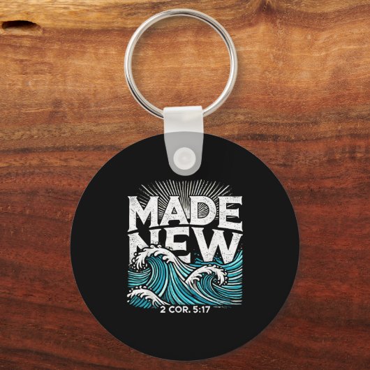 Porte-clés Made New Baptized Baptism (Recto)