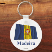 Porte-clés Madeira agitant drapeau avec nom (Recto)