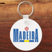 Porte-clés Madeira Texte et couleurs du drapeau (Verso)