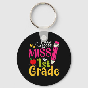 Porte-clés Mademoiselle 1ère année Mignonne Ck À l'école Bonj