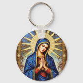 Porte-clés Madone en mosaïque (Verso)