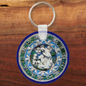 PORTE-CLÉS MADONNA AVEC ENFANT ET ANGELS (Recto)