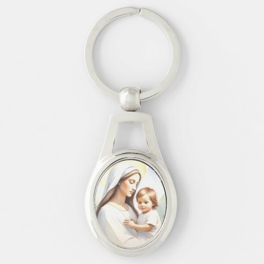 Porte-clés Madonna avec l'enfant Jésus (Devant)