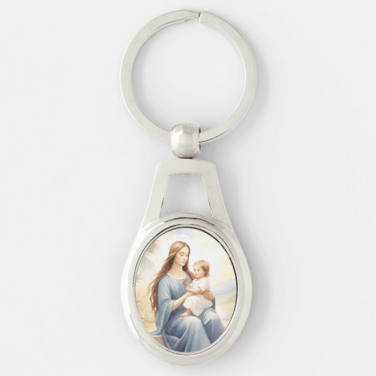 Porte-clés Madonna avec l'enfant Jésus (Devant)