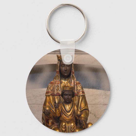 Porte-clés Madonna de Montserrat Black Madonna Espagne (Recto)