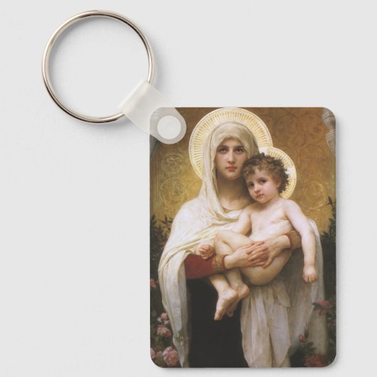 Porte-clés Madonna des Roses par Bouguereau (Recto)