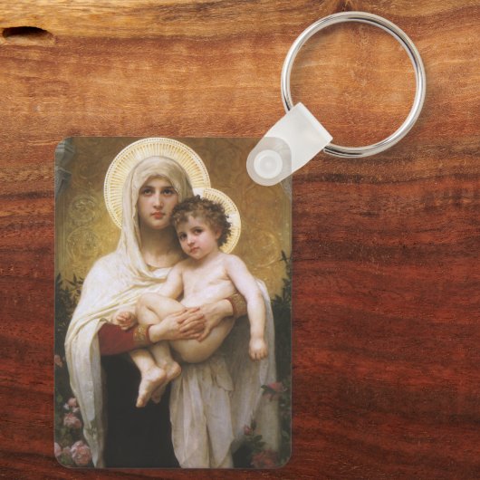 Porte-clés Madonna des Roses par Bouguereau (Verso)