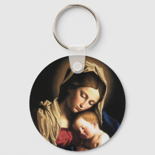 PORTE-CLÉS MADONNA ET ENFANT