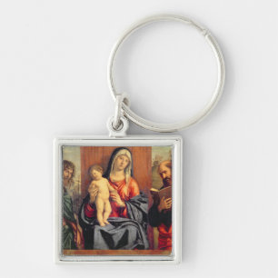 Porte-clés Madonna et enfant avec St John le baptiste et St