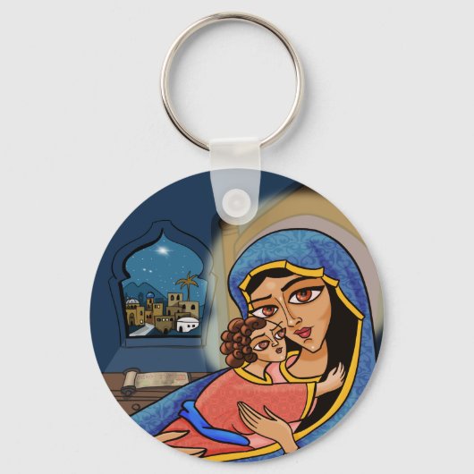 Porte-clés Madonna et l'enfant (Recto)