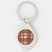 Porte-clés Madras Plaid Fall Red (Devant)