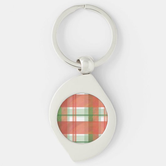 Porte-clés Madras Plaid Noël (Devant)