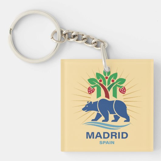Porte-clés Madrid Espagne Europe (Devant)