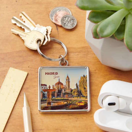 Porte-clés Madrid Espagne Tourisme souvenir (Bureau)