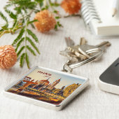 Porte-clés Madrid Espagne Tourisme souvenir (Côté)