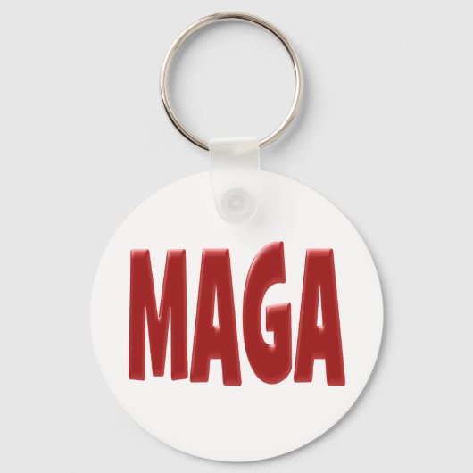 Porte-clés MAGA avec texte rouge (Recto)