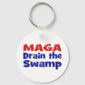 Porte-clés MAGA Drainer le marais rouge bleu (Recto)
