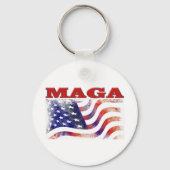 Porte-clés MAGA étoiles et rayures (Recto)