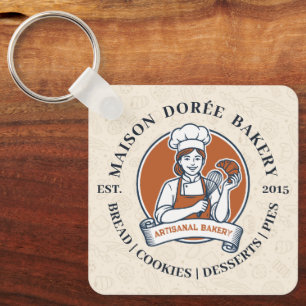 Porte-clés Magasin de Boulangerie Pâtissier Dessert Sucreries