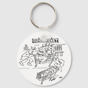 Porte-clés Magasin de détectives dans un supermarché