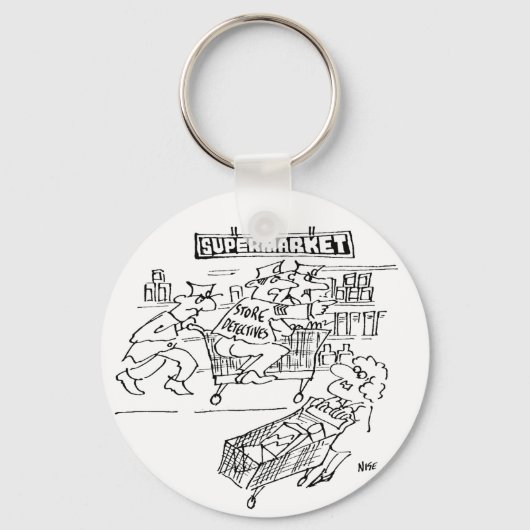 Porte-clés Magasin de détectives dans un supermarché (Recto)