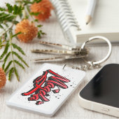 Porte-clés Magda Heart Splash Graffiti (Devant droit)