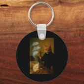 Porte-clés Mage Cat Meme Cat Exorcism Mouse Funny Fantasy Hum (Recto)