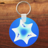 Porte-clés Magen Lavan (Étoile blanche) (Recto)