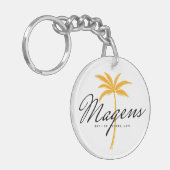 Porte-clés Magens Bay St Thomas USVI Palmier minimal (Devant gauche)