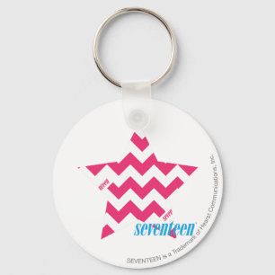 Porte-clés Magenta 2 de zigzag