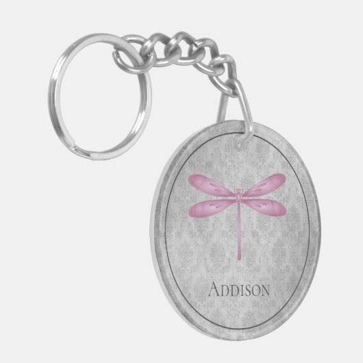 Porte-clés Magenta Dragonfly Damas (Devant gauche)