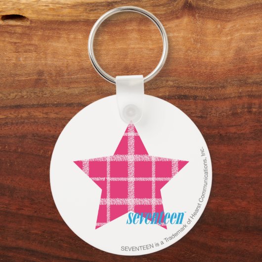 Porte-clés Magenta Plaid 3 (Recto)