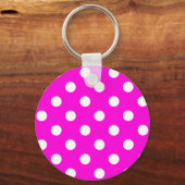 Porte-clés Magenta pois #FF00DC (Recto)